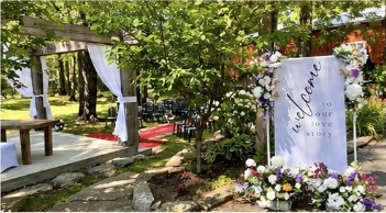 Cérémonie dans un jardin